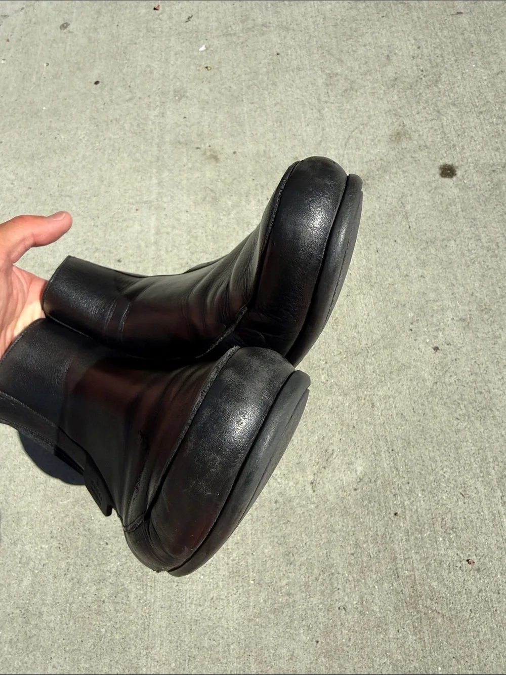 Gucci Black Leather Boots